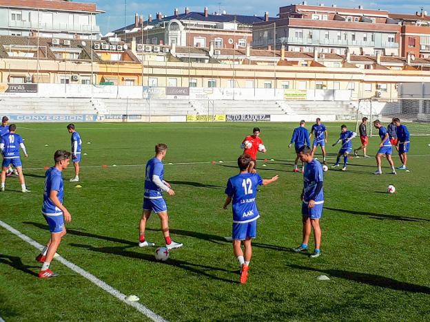 Un entrenamiento del Olímpic de Xàtiva. 