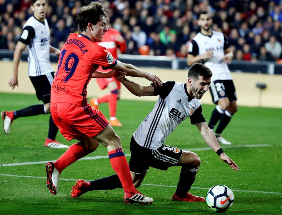 Estas son las imágenes que deja el partido de la jornada 25 en Mestalla