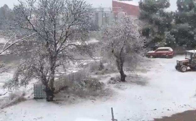 Imagen principal - Empieza el temporal de nieve en la Comunitat Valenciana