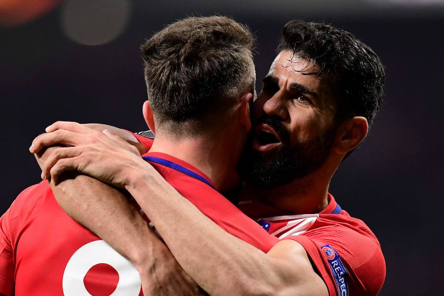 El Atlético venció por 3-0 al Lokomotiv de Moscú en la ida de los octavos de final de la Liga Europa. Saúl abrió el marcador con un golazo, Costa anotó al rechace y Koke puso la sentencia tras una asistencia de Juanfran.