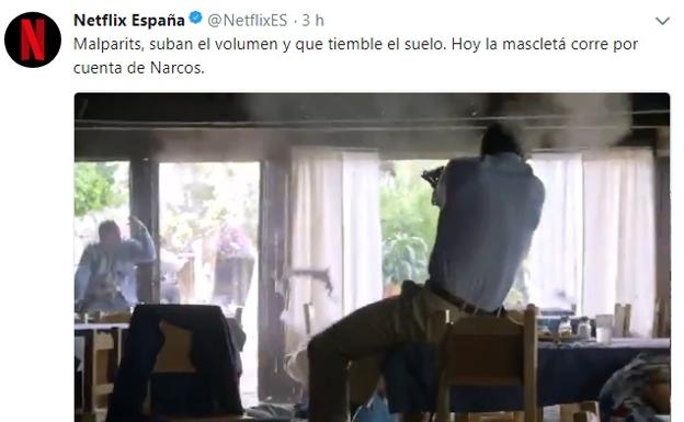 Netflix promociona Narcos a través de la mascletà de Valencia