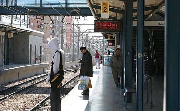 Estación de Empalme en Burjassot.
