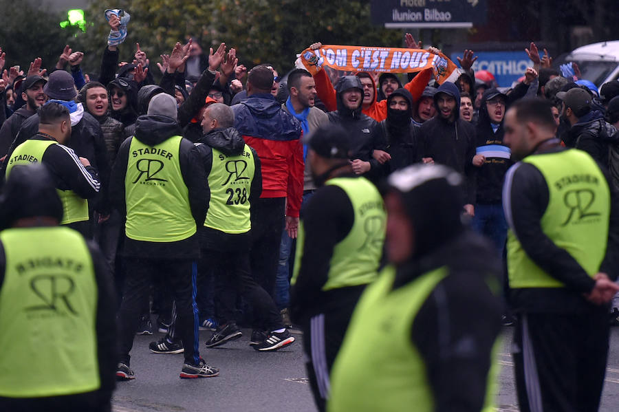 El cuadro bilbaíno sucumbió ante el Olympique de Marsella por 1-2 en San Mamés. Payet abrió el marcador de penalti y Ocampos remachó para los franceses. Williams recortó distancias y Aduriz fue expulsado por doble tarjeta amarilla.