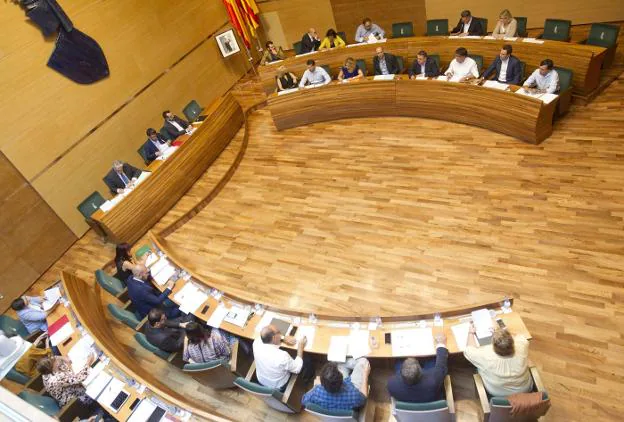 Un pleno de la Diputación de Valencia. 