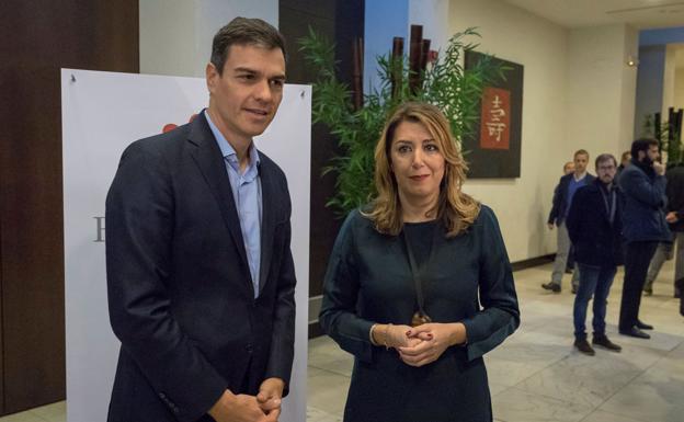 Pedro Sánchez y Susana Díaz.