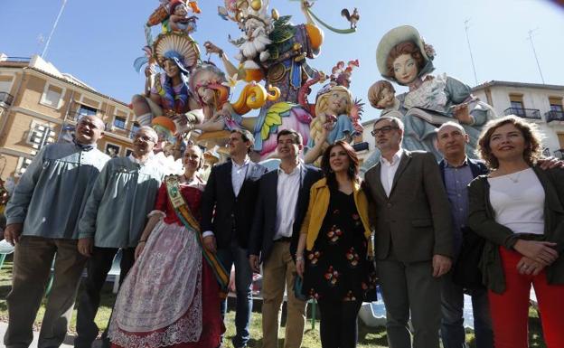 Albert Rivera visita la falla de Convento Jerusalem. 