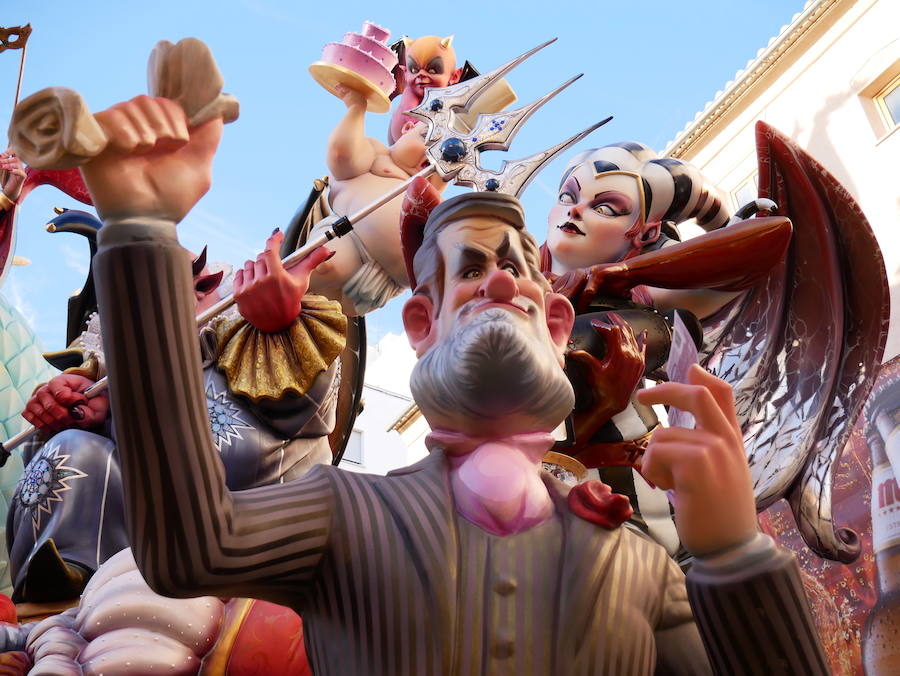 Mariano Rajoy en la Falla Plaza del Pilar. 