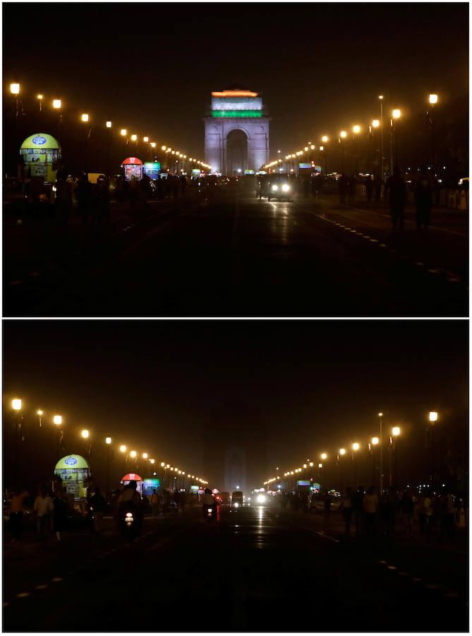 Las luces de los edificios y monumentos más representativos de 500 ciudades españolas y miles en todo el mundo se han apagado este sábado para celebrar la Hora del Planeta y concienciar al público sobre el cambio climático, una de las principales causas de pérdida de biodiversidad en todo el mundo.