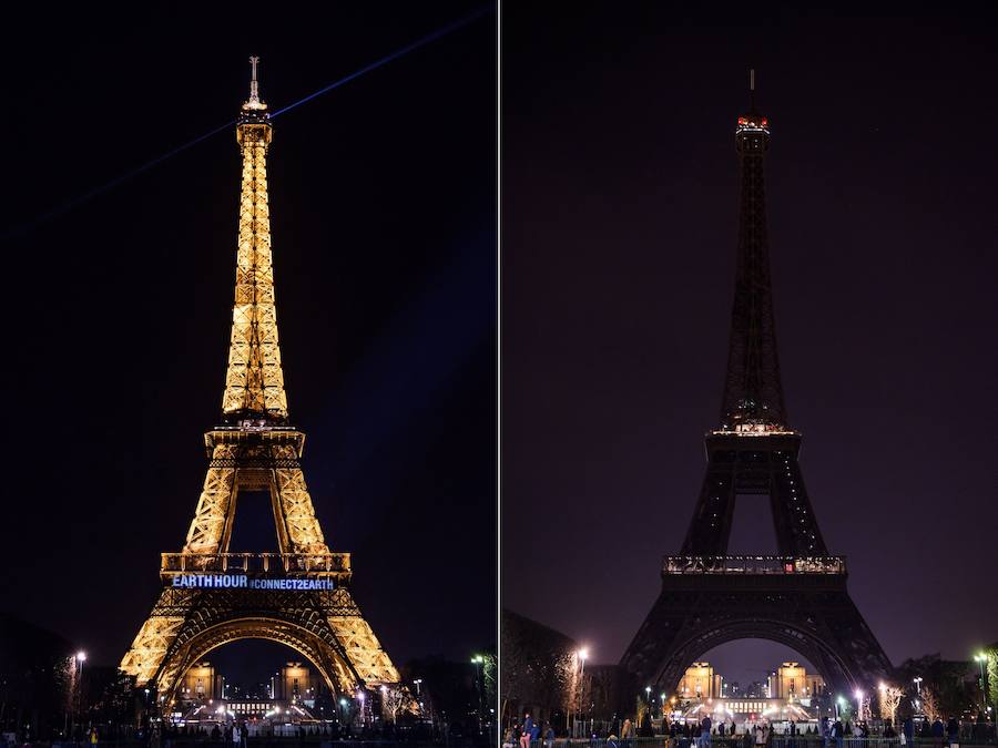 Las luces de los edificios y monumentos más representativos de 500 ciudades españolas y miles en todo el mundo se han apagado este sábado para celebrar la Hora del Planeta y concienciar al público sobre el cambio climático, una de las principales causas de pérdida de biodiversidad en todo el mundo.