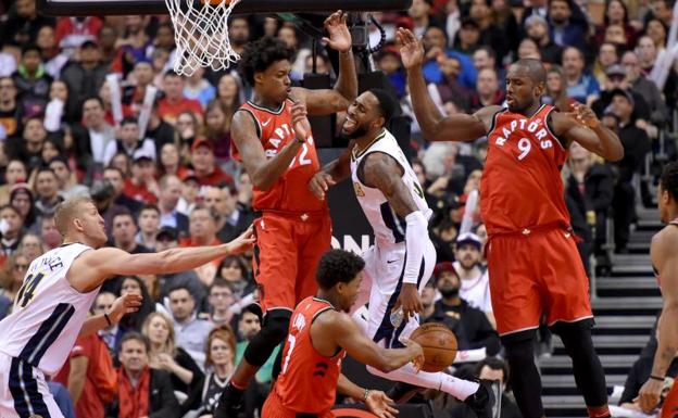 Ibaka, durante el partido. 