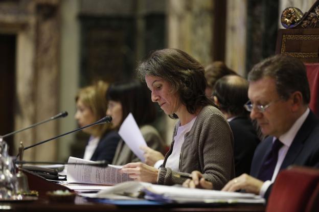 La concejal de Podemos, María Oliver, que impulsó la firma del convenio. 