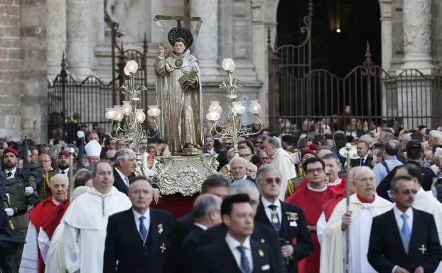 Procesión de San Vicente Ferrer en la ciudad de Valencia.