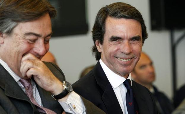 Aznar, durante el acto de FAES. 