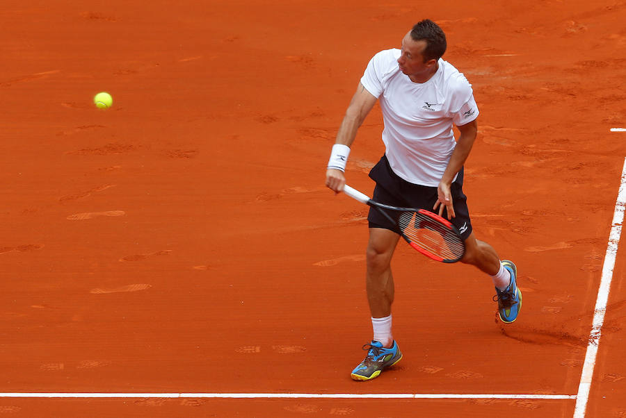 Estas son las imágenes que deja el segundo partido de individuales de la Copa Davis en la plaza de toros de Valencia