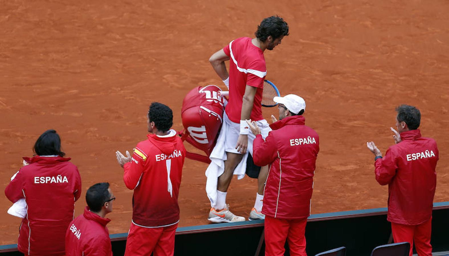 Fotos: Fotos del duelo de dobles en la Copa Davis