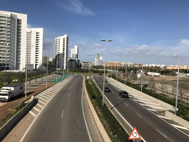 La zona de expansión de Torrent de Parc Central, a la entrada de la ciudad. 