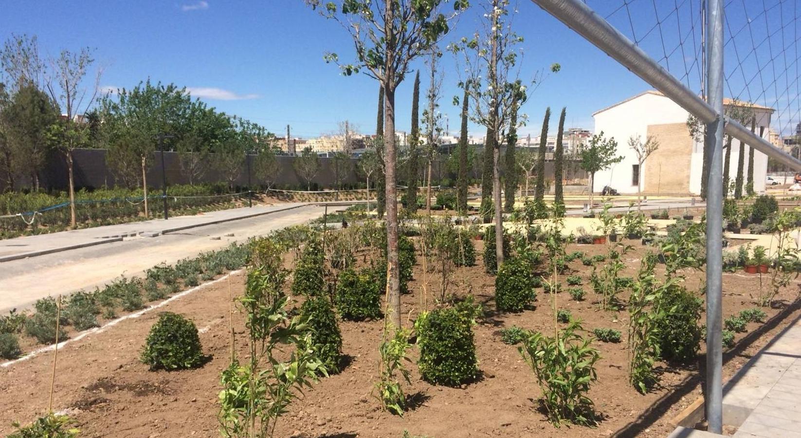 Las obras del jardín suman ya 800 árboles y buena parte de las 100.000 plantas