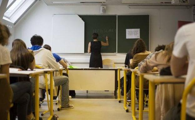 Alumnos durante una clase.