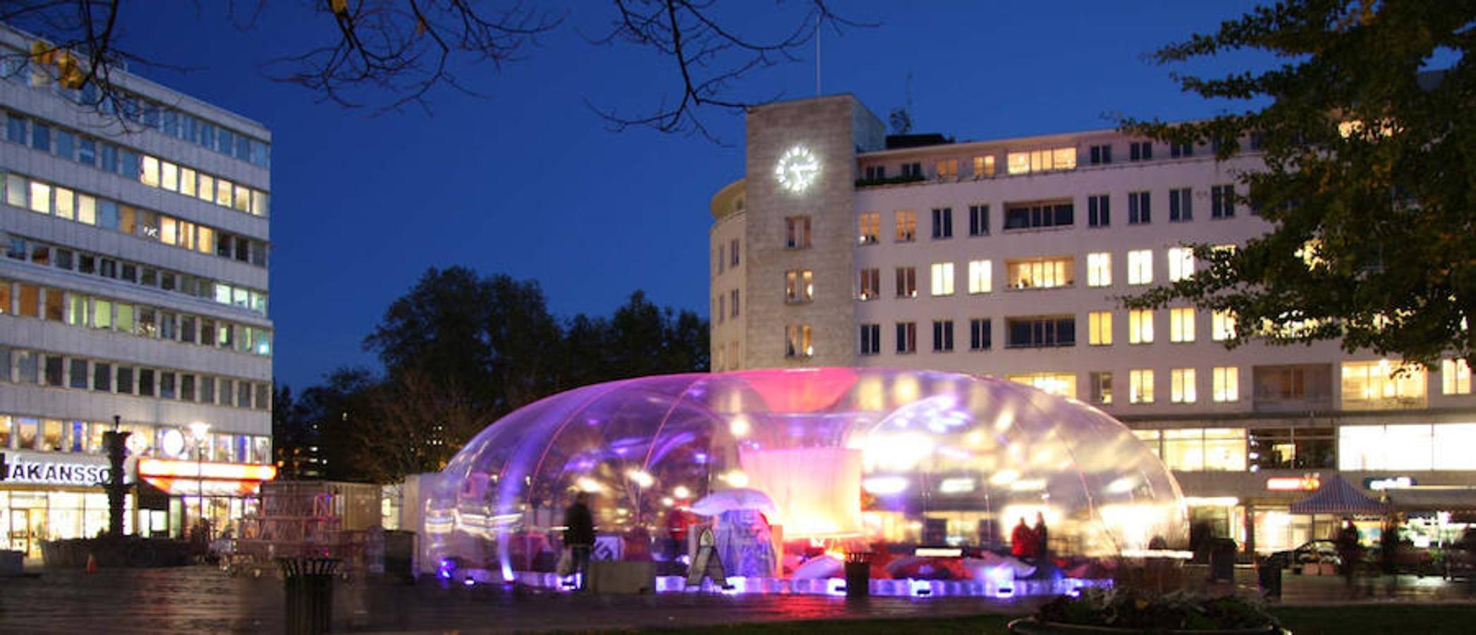 Este es el proyecto Medusa emplazado en Malmo. La escultura grande de Valencia se llama Medusa también y se convertirá en espacio en el que se celebrarán propuestas del festival.