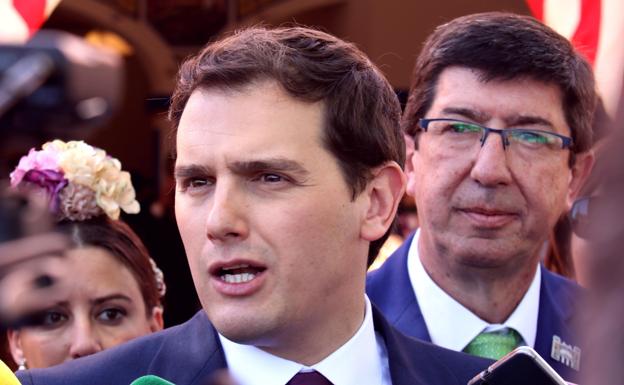 El líder de Ciudadanos, Albert Rivera, este miércoles en Sevilla. 