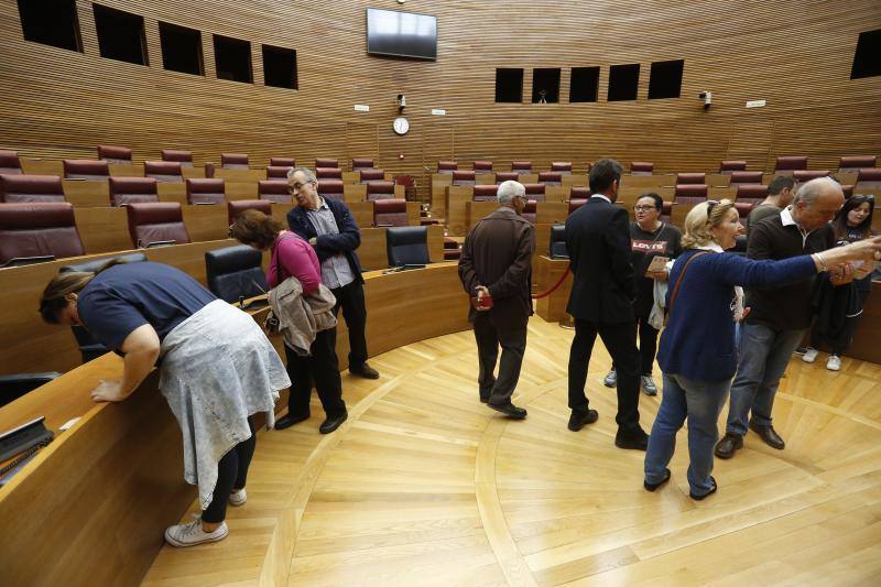 Fotos: Fotos de la jornada de puertas abiertas en Les Corts Valencianes