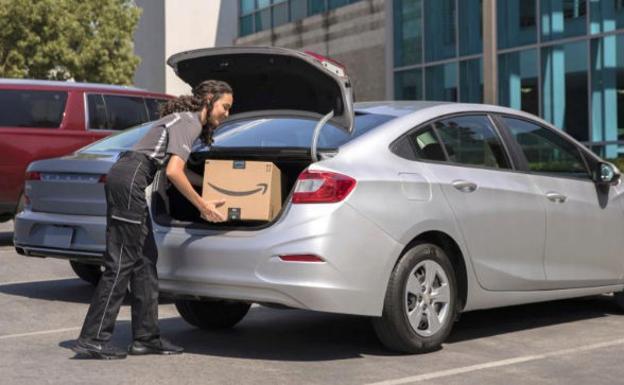 Uno de los coches de Volvo que empezarán a trabajar con Amazon.