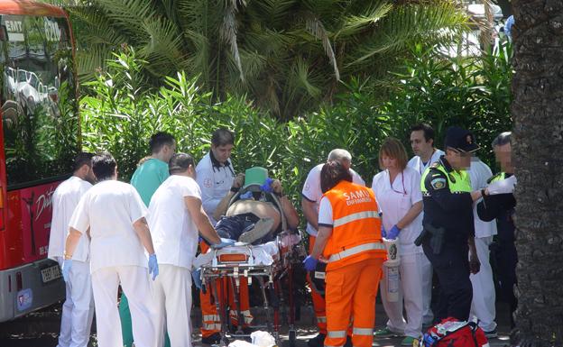 Lugar en el que se ha producido el accidente en el metro de Paterna.