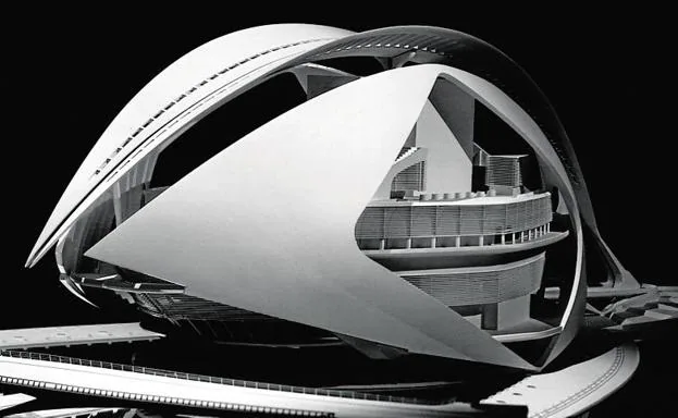 Una de las maquetas de Calatrava.