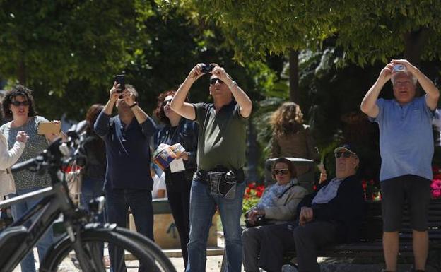 Turistas en Valencia. 