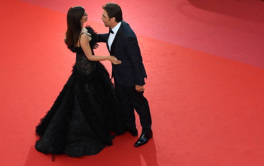 El Festival de Cannes inauguró este martes una nueva edición con su tradicional alfombra roja. Mucho rojo y mucho negro en los vestidos de las actrices. Brilló el glamur de estrellas como Cate Blanchett, Isabelle Adjani, Jury Kristen Stewart, Annabelle Belmondo, Barbara Meier, Fan Bingbing, Barbara Lennie, Sara Salamo, Georgia May Jagger... Y mucho protagonismo español con unos estelares Penélope Cruz, Javier Bardem y Ricardo Darín (español de adopción). Y muchas, muchas fotos para el director Martin Scorsese. Elegancia a raudales... y sorpresa al final de la fotogalería.