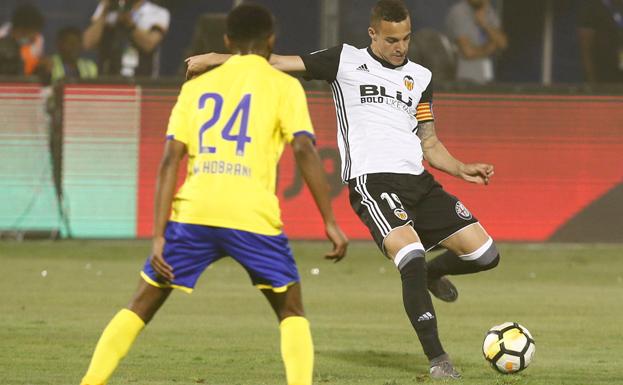 Rodrigo Moreno, como capitán, en la pachanga amistosa contra el Al Nassr.