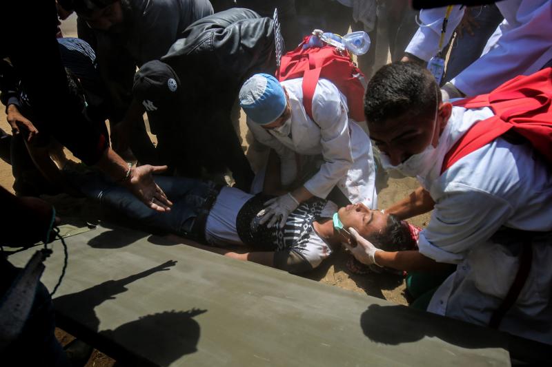 Más de cuarenta muertos y más de un millar de fallecidos en Gaza, en las protestas contra la embajada de EE UU en Jerusalén