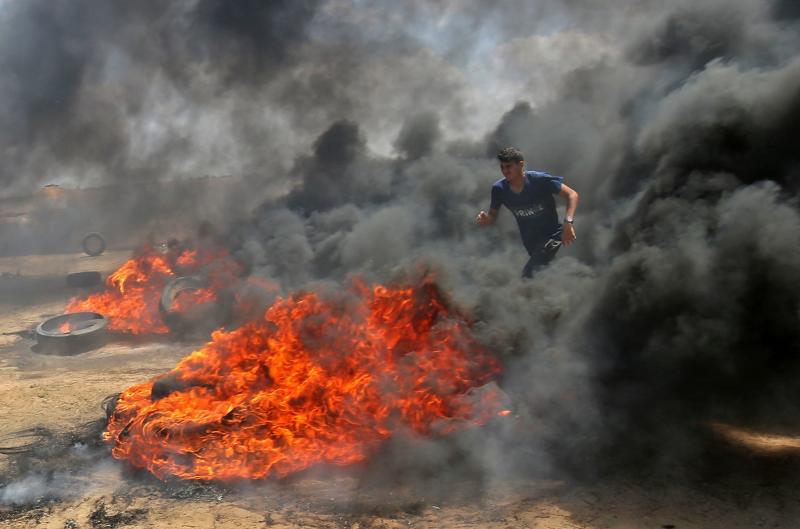 Más de cuarenta muertos y más de un millar de fallecidos en Gaza, en las protestas contra la embajada de EE UU en Jerusalén