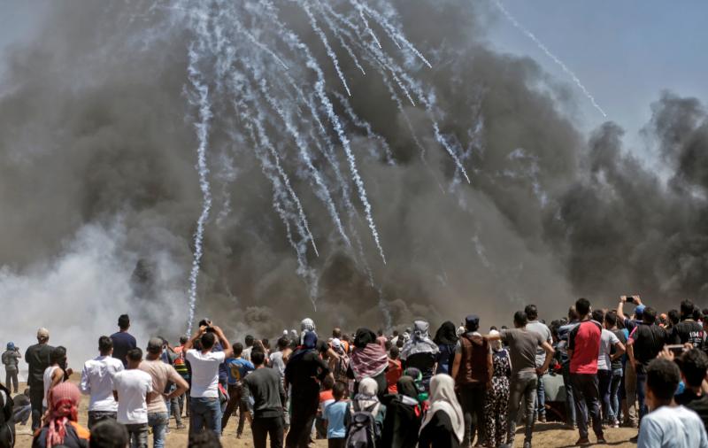 Más de cuarenta muertos y más de un millar de fallecidos en Gaza, en las protestas contra la embajada de EE UU en Jerusalén