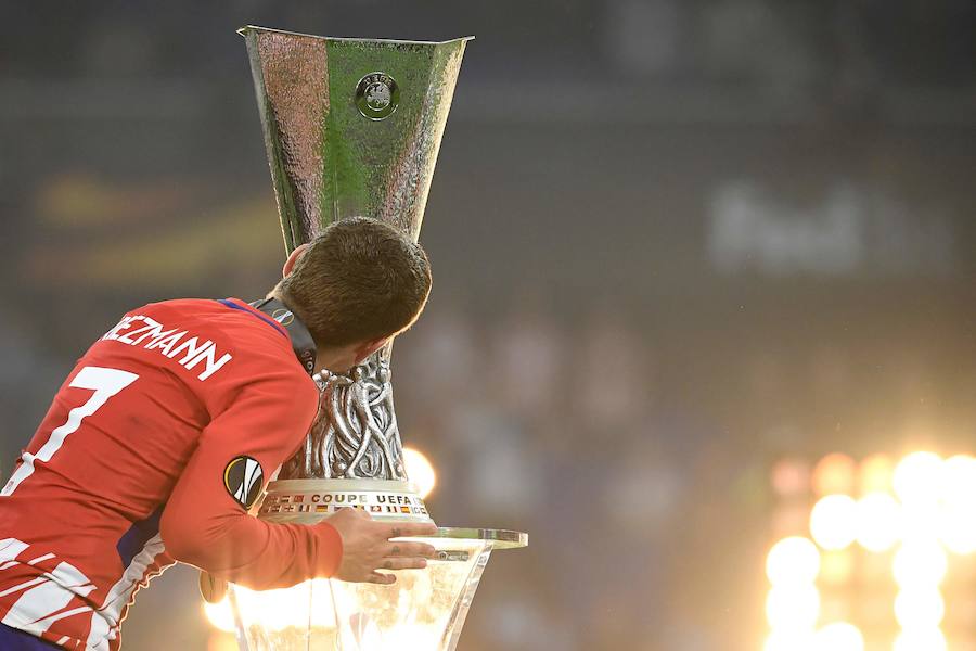 Dos tantos de Antoine Griezmann y otro de Gabi le sirvieron al Atlético de Madrid para derrotar en Lyon al Olympique de Marsella y conquistar su tercera Europa League. 