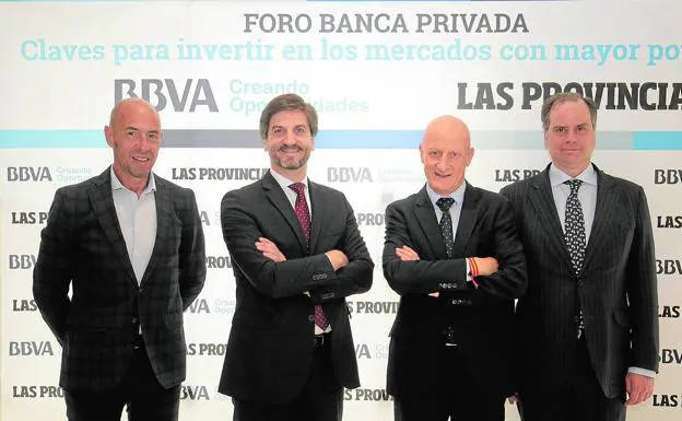 De izquierda a derecha: Carlos Rial, Óscar Esteban, Luis Viñals y Enrique Marazuela. 