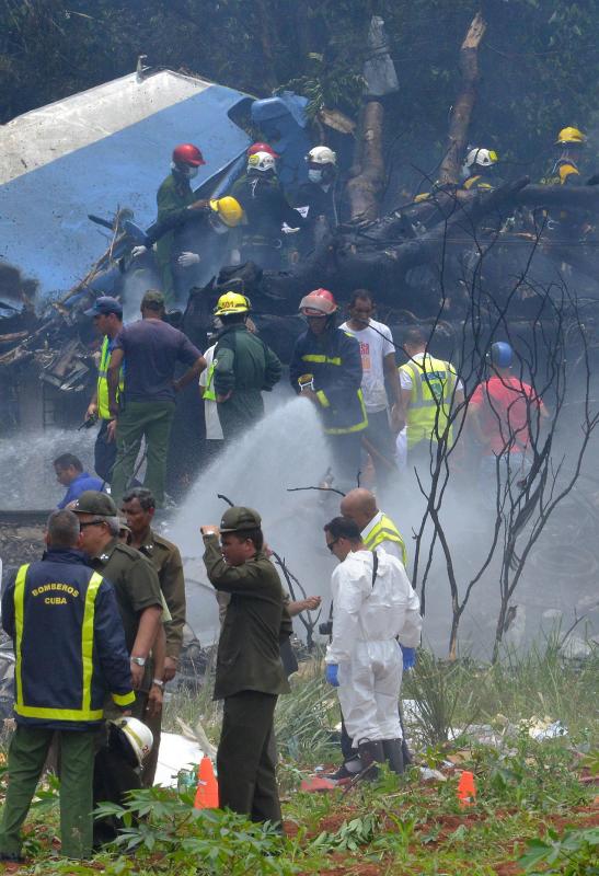 El aparato siniestrado, un Boeing 737 de la compañía Cubana de Aviación, se dirigía a Holguín con 113 personas a bordo