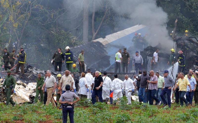 El aparato siniestrado, un Boeing 737 de la compañía Cubana de Aviación, se dirigía a Holguín con 113 personas a bordo