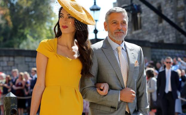 El actor George Clooney y su esposa Amal.