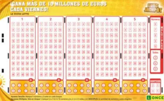 Un castellonense gana más de 632.000 euros con el Eurojackpot de la ONCE 
