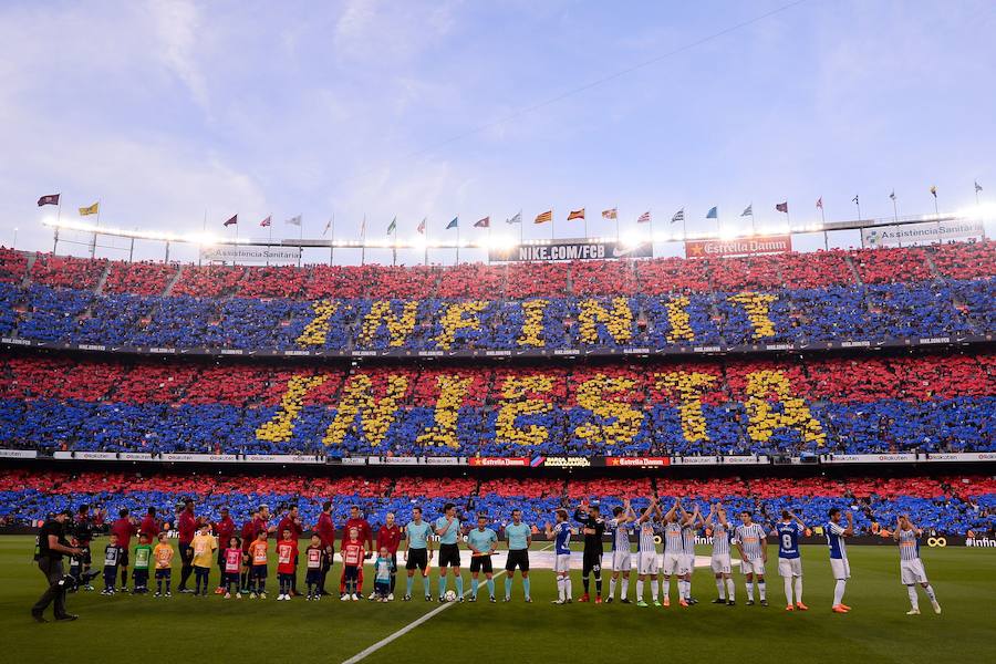 Partido marcado por las despedidas. Especialmente emotiva la de Andrés Iniesta, después de 16 años en el club. Por parte de la Real, también se vivirá un adiós, el de Xabi Prieto tras quince años compitiendo en las filas del conjunto 'txuri-urdin'