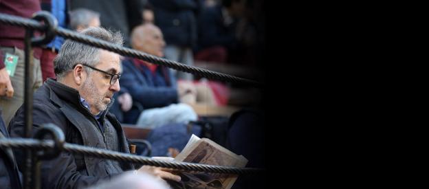 Vicente Cotino en la plaza de toros de Valencia el 14 de marzo.