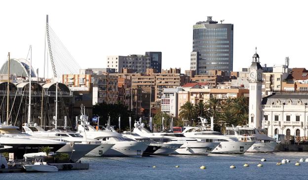 Vista de la Marina de Valencia, gestionada por el Consorcio Valencia 2007. 