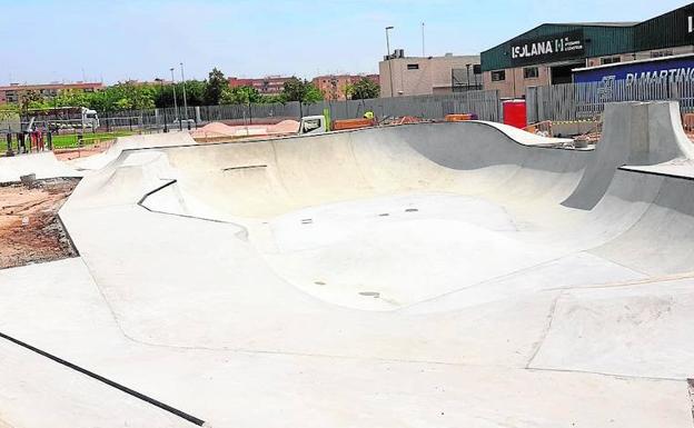 Las obras del parque avanzan a buen ritmo.