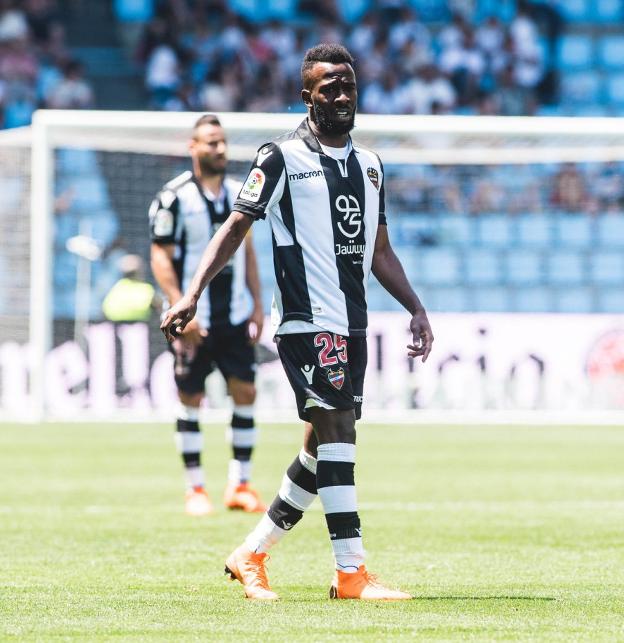 Fahad Al-Muwallad, durante el partido contra el Celta. 