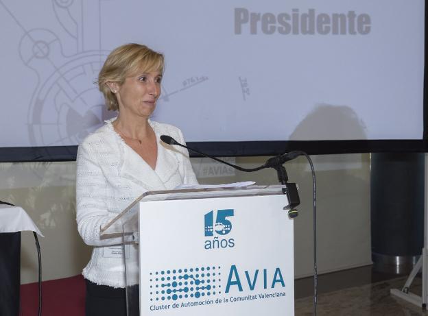 Mónica Alegre, directora comercial de Industrias Alegre, ayer tras ser elegida presidenta de AVIA. 