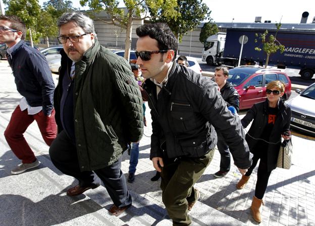 Héctor Barberá tras ser detenido en 2014 por conducir con el carné retirado. 