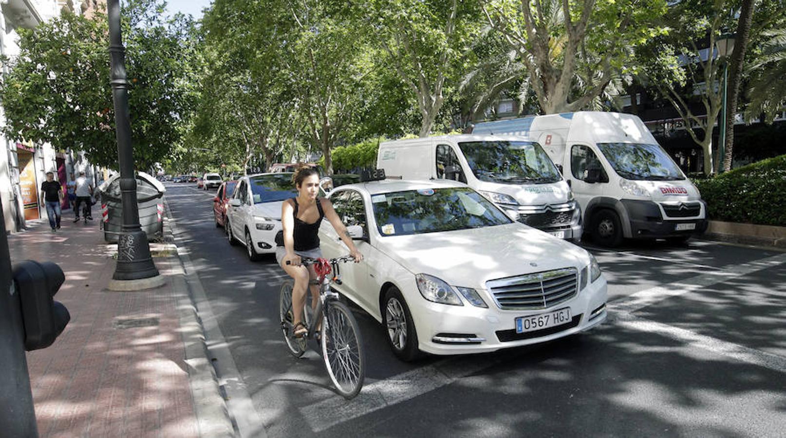 Fotos: Carril bici Gran Vía Valencia