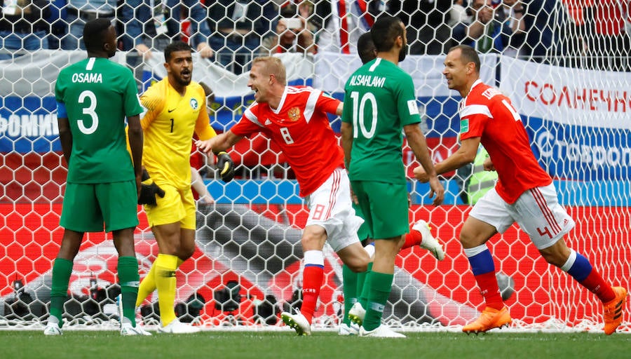 Las mejores fotos del partido inaugural del Mundial de Rusia 2018