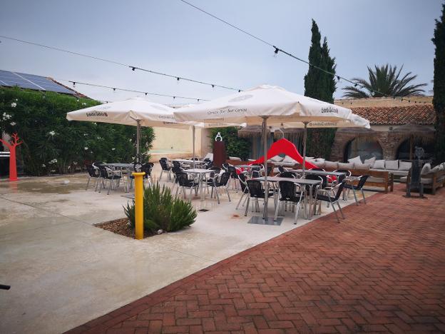 Terraza de la Alquería de Vilches.  